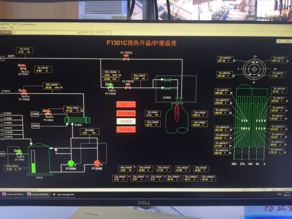 圖2 5月7日，3號氣化爐升溫實時畫面。.jpg